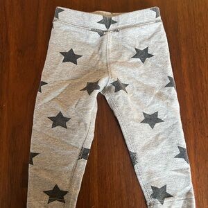 Primary Gray Star Print Kids Leggings